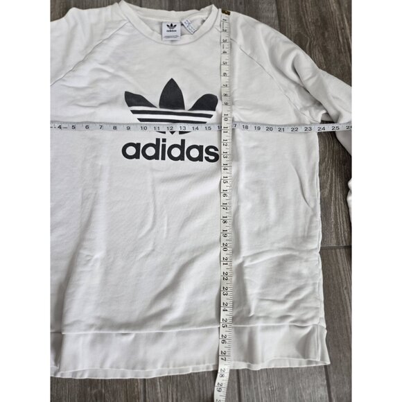 Adidas Crew Neck Graphic Sweatshirt White. Mens XL - Picture 6 of 8